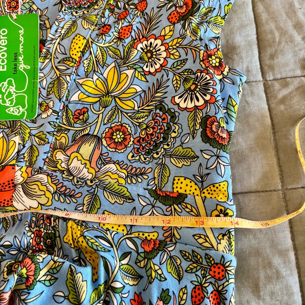 Boden Blue Floral Jersey Midi Dress 6P NWT - Picture 8 of 8